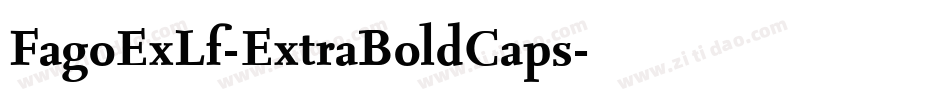 FagoExLf-ExtraBoldCaps字体转换
