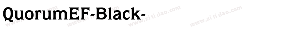 QuorumEF-Black字体转换