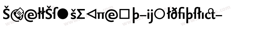 ShellSansExpert-BoldItalic字体转换