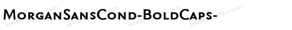 MorganSansCond-BoldCaps字体转换