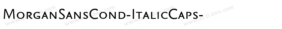 MorganSansCond-ItalicCaps字体转换