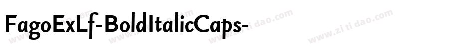 FagoExLf-BoldItalicCaps字体转换