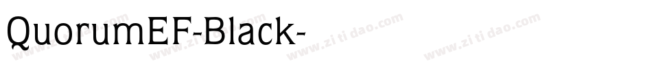QuorumEF-Black字体转换