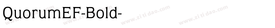 QuorumEF-Bold字体转换