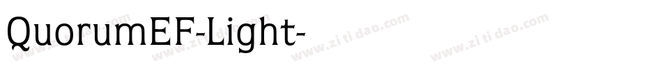 QuorumEF-Light字体转换