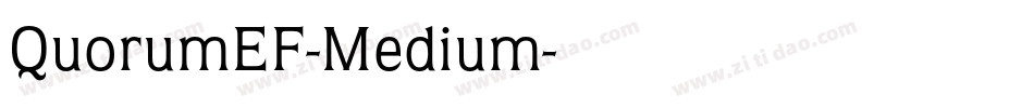 QuorumEF-Medium字体转换