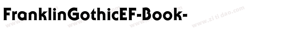 FranklinGothicEF-Book字体转换