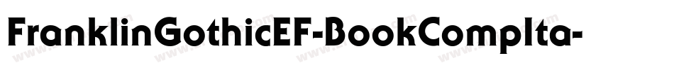 FranklinGothicEF-BookCompIta字体转换