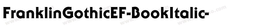 FranklinGothicEF-BookItalic字体转换
