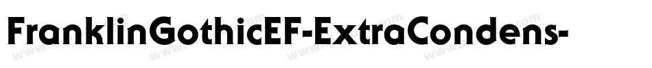 FranklinGothicEF-ExtraCondens字体转换