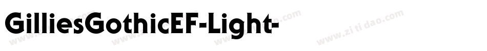 GilliesGothicEF-Light字体转换