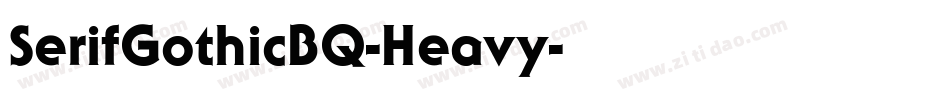 SerifGothicBQ-Heavy字体转换