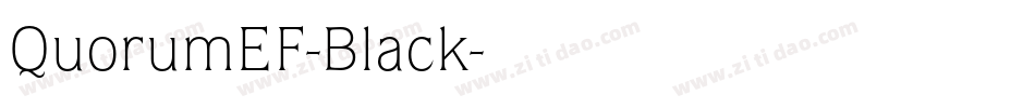 QuorumEF-Black字体转换