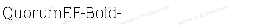 QuorumEF-Bold字体转换
