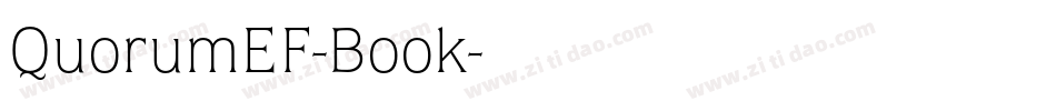 QuorumEF-Book字体转换 QuorumEF-Book字体转换
