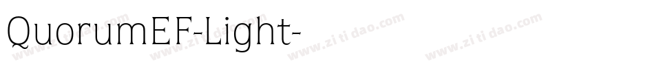QuorumEF-Light字体转换