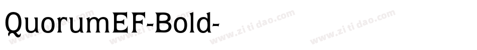 QuorumEF-Bold字体转换