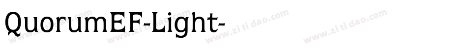 QuorumEF-Light字体转换