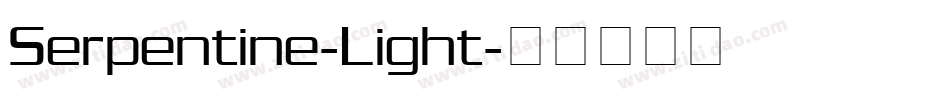 Serpentine-Light字体转换