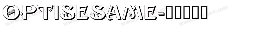 OPTISesame字体转换