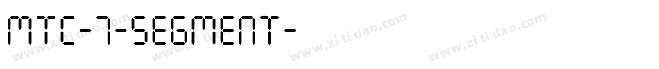 MTC-7-Segment字体转换