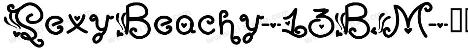 SexyBeachy-13BM字体转换