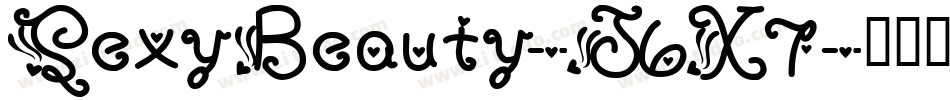 SexyBeauty-J6X7字体转换