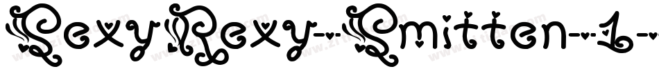 SexyRexy-Smitten-1字体转换