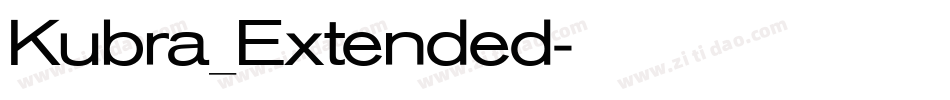 Kubra_Extended字体转换