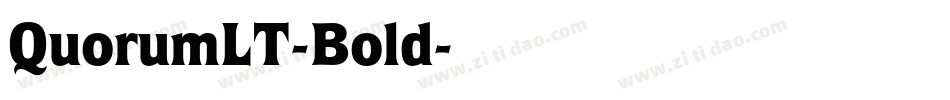 QuorumLT-Bold字体转换