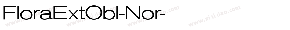 FloraExtObl-Nor字体转换