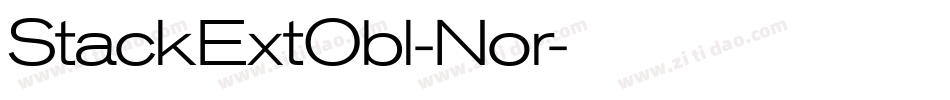 StackExtObl-Nor字体转换