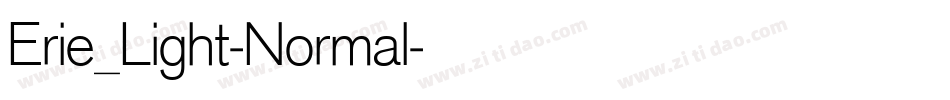 Erie_Light-Normal字体转换