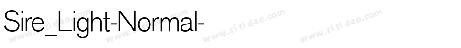 Sire_Light-Normal字体转换