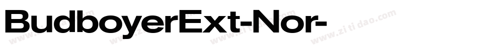 BudboyerExt-Nor字体转换
