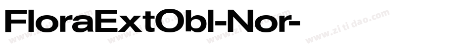 FloraExtObl-Nor字体转换