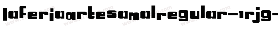 LaFeriaArtesanalRegular-1rjg字体转换