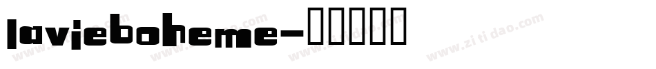LaVieBoheme字体转换