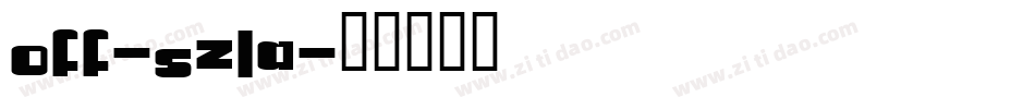 Off-5zLa字体转换
