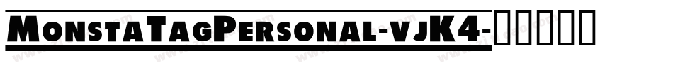 MonstaTagPersonal-vjK4字体转换