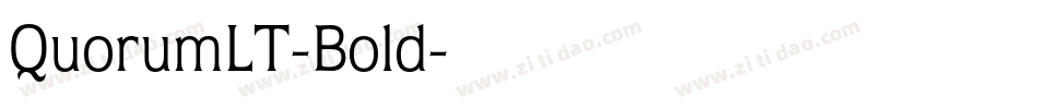 QuorumLT-Bold字体转换