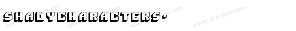 ShadyCharacters字体转换