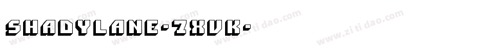 ShadyLane-7XvK字体转换