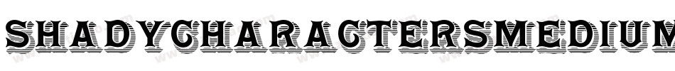 ShadyCharactersMedium-eVGn字体转换