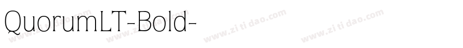 QuorumLT-Bold字体转换