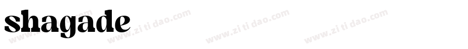 shagade字体转换