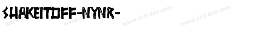 ShakeItOff-nynR字体转换