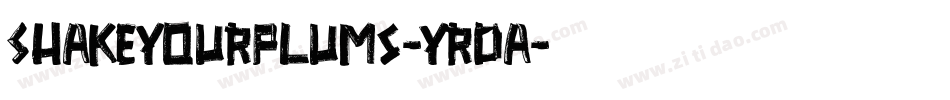 ShakeYourPlums-Yr0a字体转换