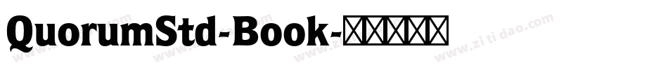QuorumStd-Book字体转换