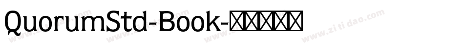 QuorumStd-Book字体转换
